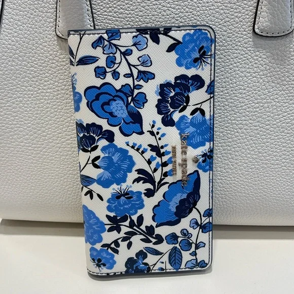 Kate Spade Madison Vase Floral Large Slim Bifold Wallet
Blue Multi
NWT - Picture 1 of 16
